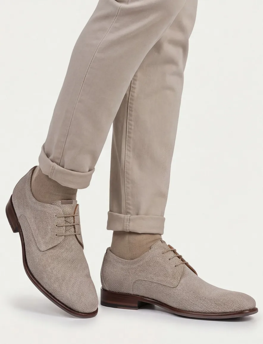 Suede Floris van Bommel veterschoenen