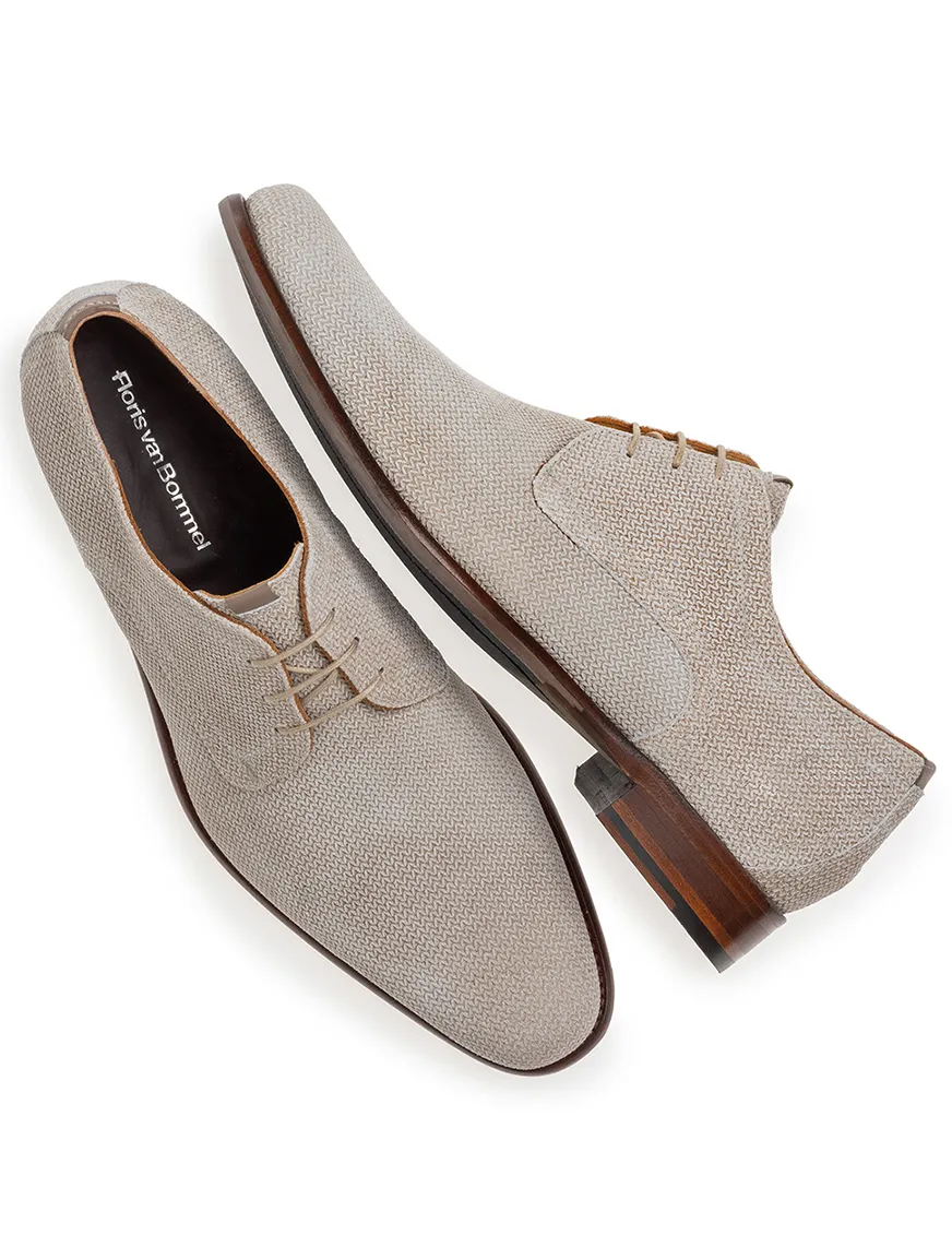Suede Floris van Bommel veterschoenen