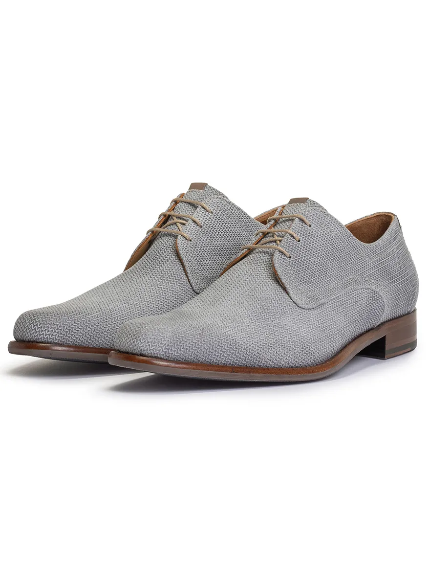 Grijze Floris van Bommel veterschoenen