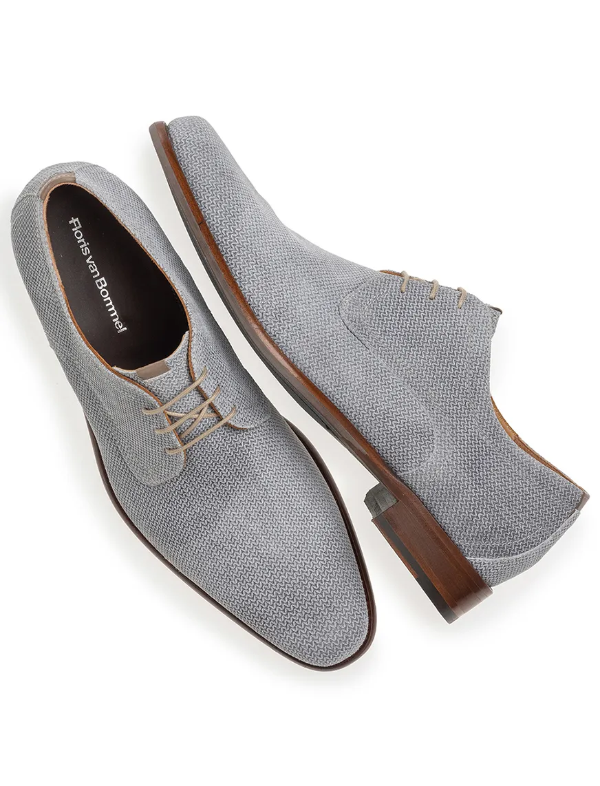 Grijze Floris van Bommel veterschoenen