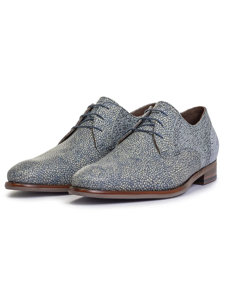 veterschoenen Floris van Bommel blauw leer