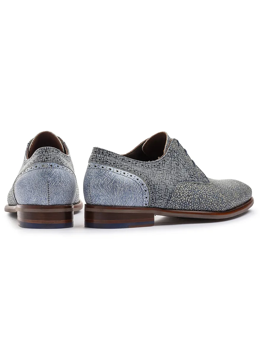 veterschoenen Floris van Bommel blauw leer