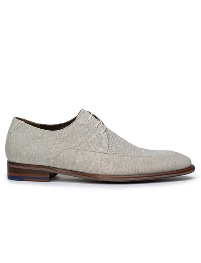 Floris van Bommel Veterschoenen Floris van Bommel suede grijs