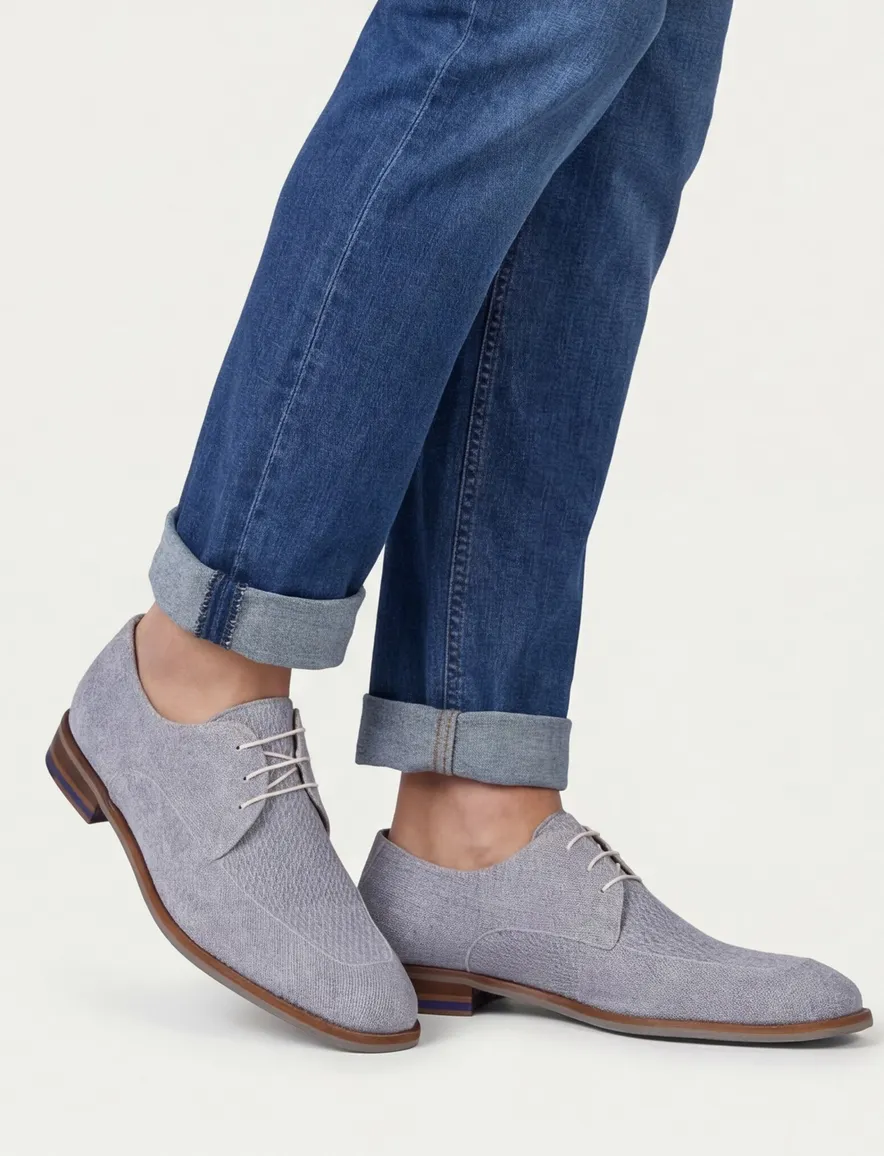 Floris van Bommel nette schoen lichtblauw