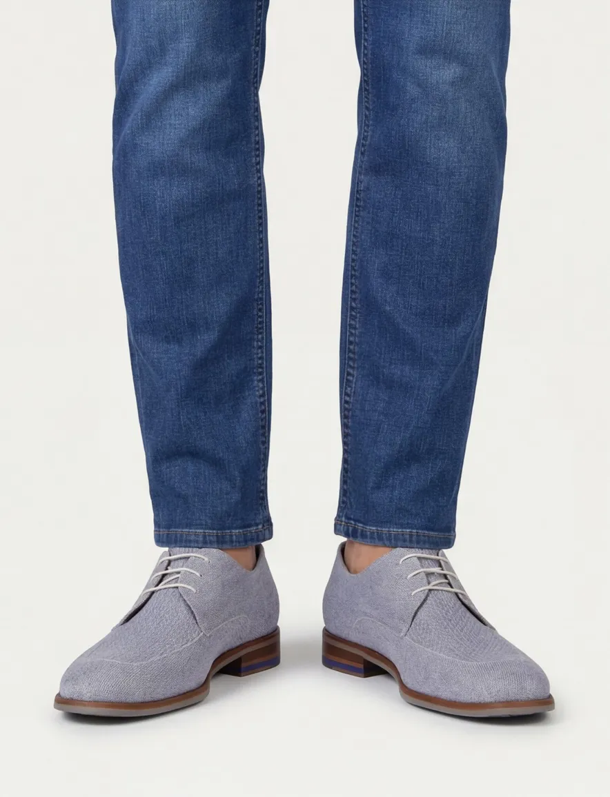 Floris van Bommel nette schoen lichtblauw
