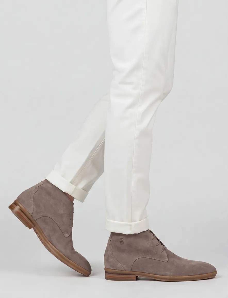 Floris van bommel nette veterschoen bruin suede