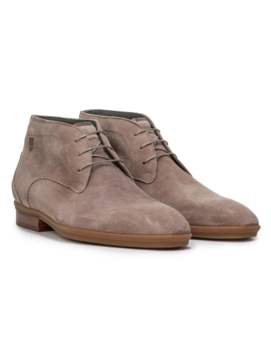 Floris van bommel nette veterschoen bruin suede