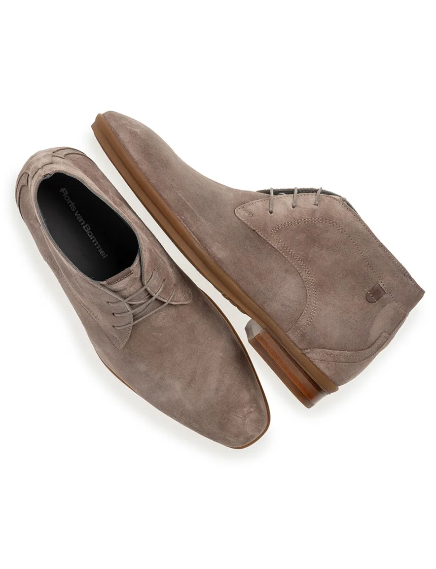 Floris van bommel nette veterschoen bruin suede