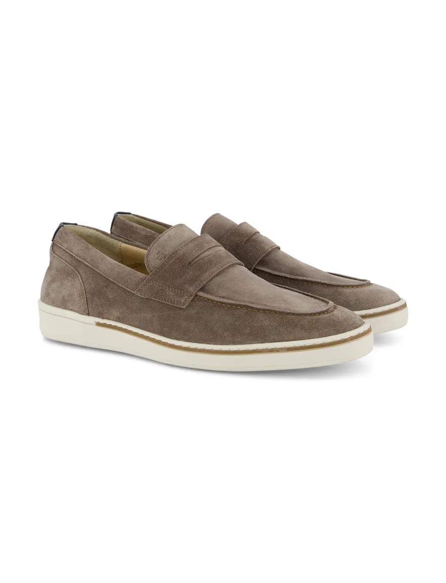 Suede loafers van Bommel bruin