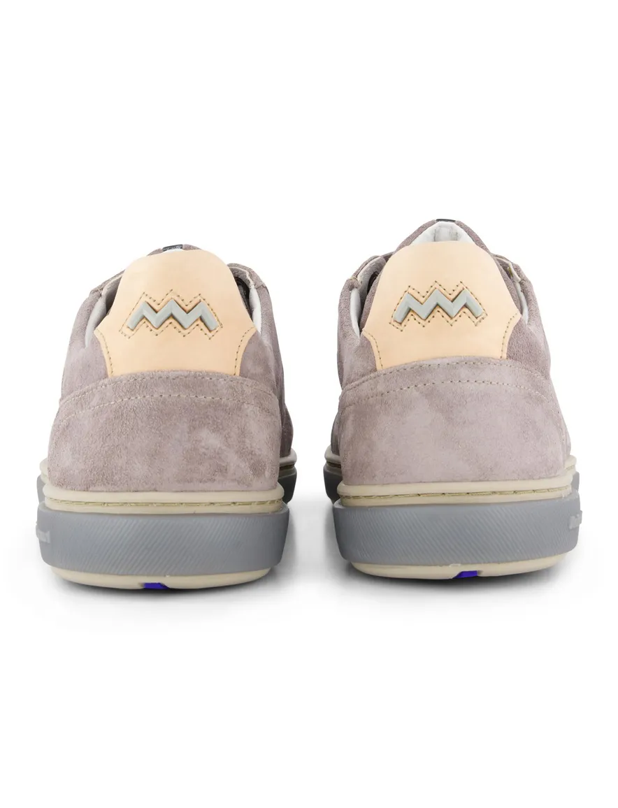 Floris van Bommel sneakers lichtbruin suede effen