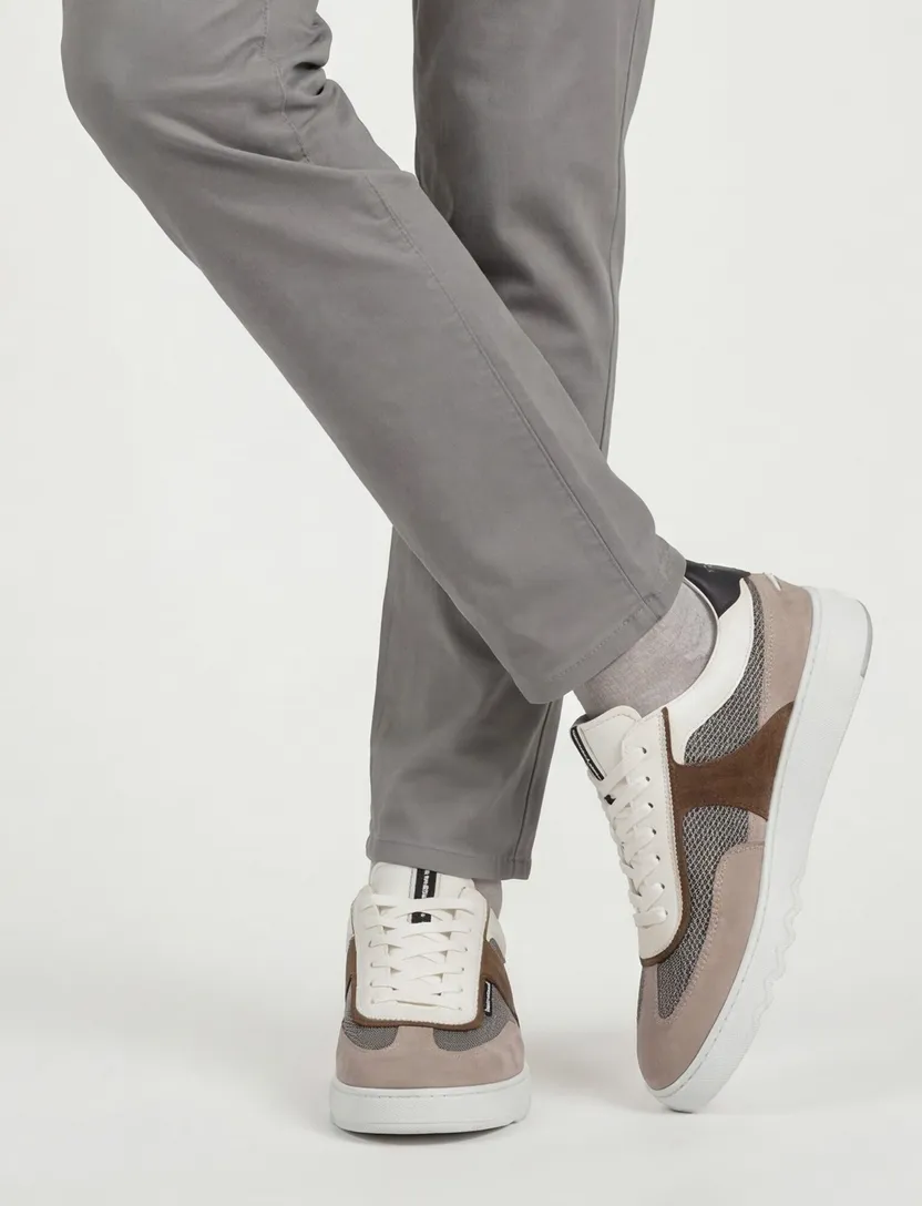 Sneakers beige Floris van Bommel leer
