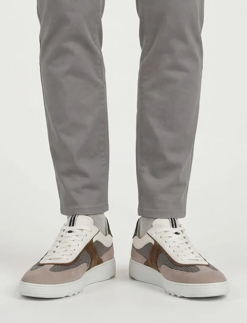 Sneakers beige Floris van Bommel leer