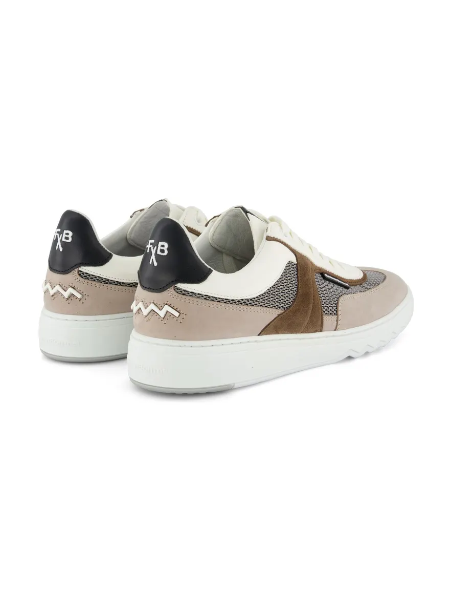 Beige leren Floris van Bommel sneakers