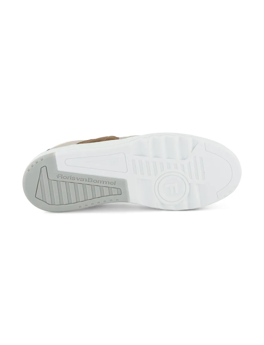 Beige leren Floris van Bommel sneakers
