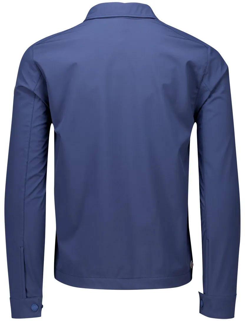 elastaan Colmar zomerjas effen blauw dubbele borstzak