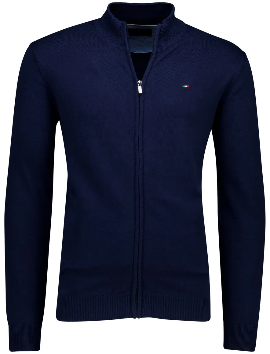 Portofino vest donkerblauw katoen