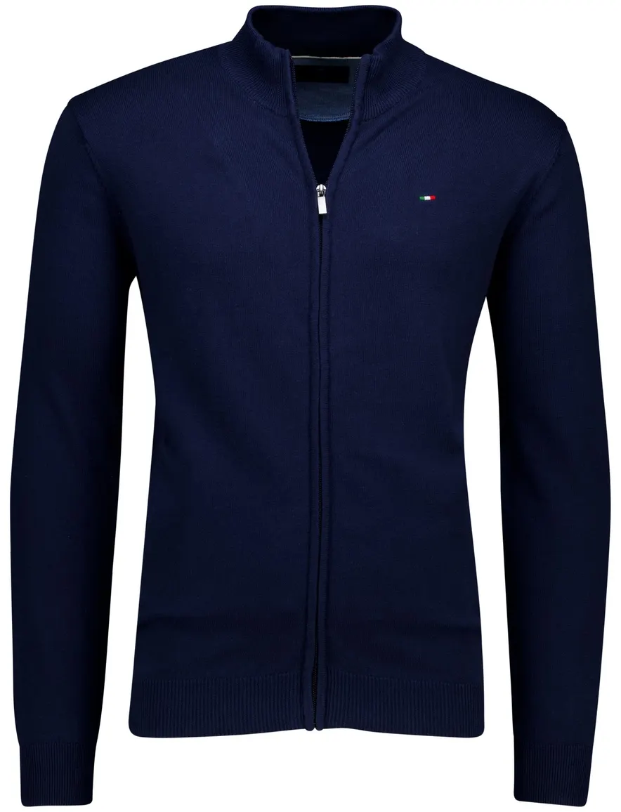Portofino vest donkerblauw katoen