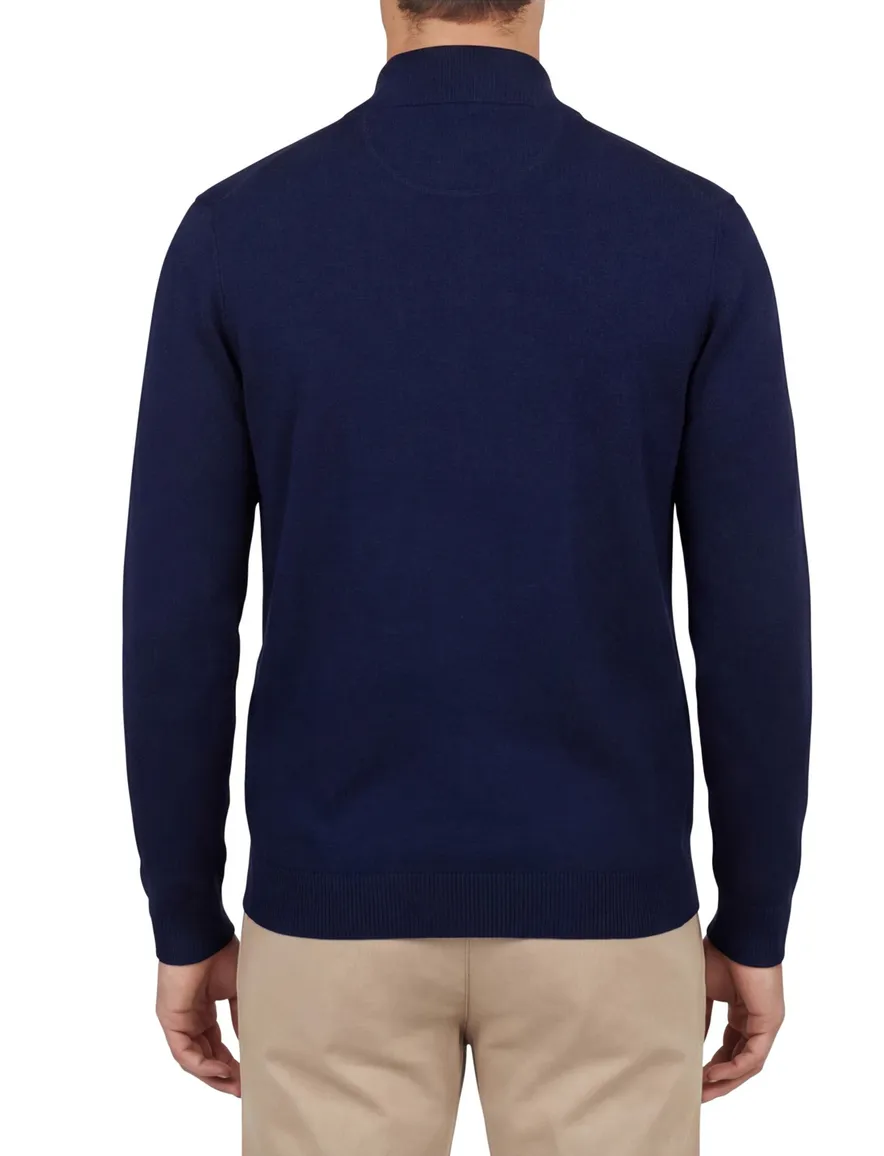 Portofino vest donkerblauw katoen