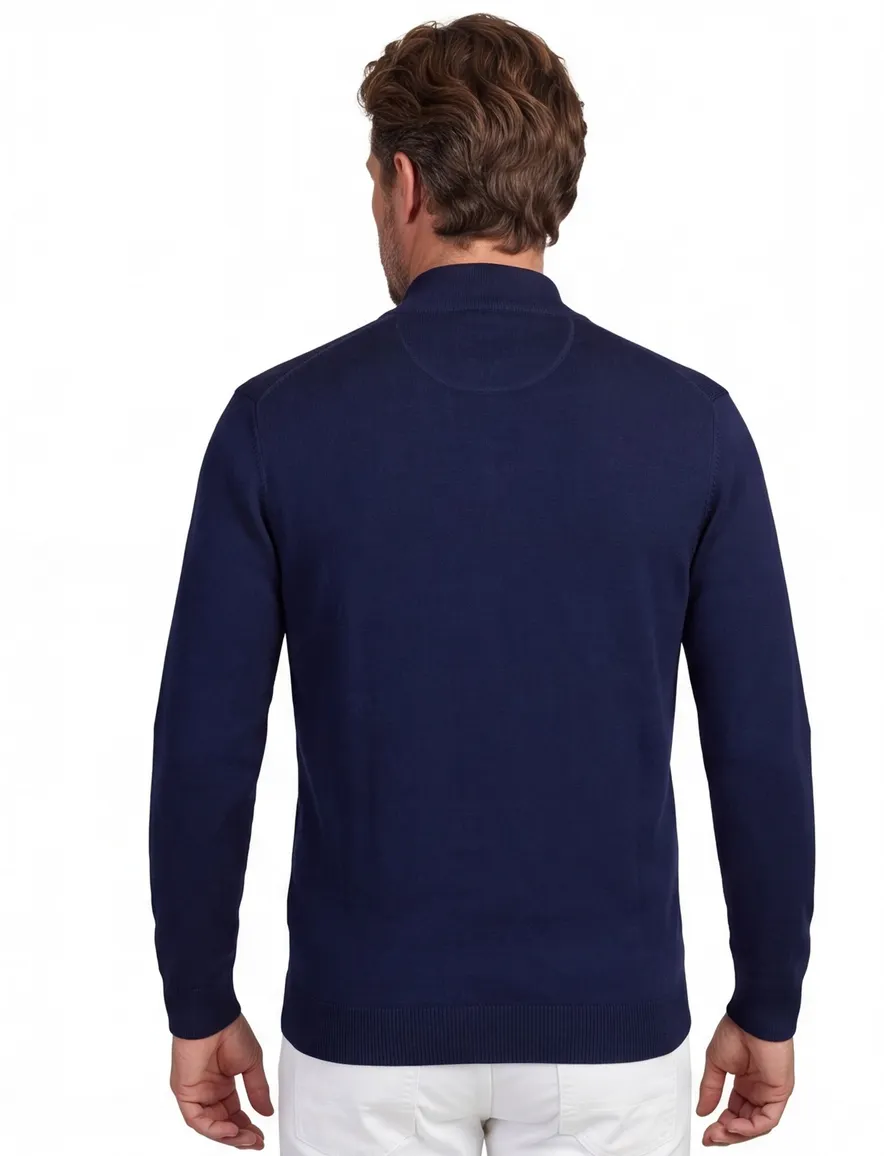 Portofino vest donkerblauw katoen