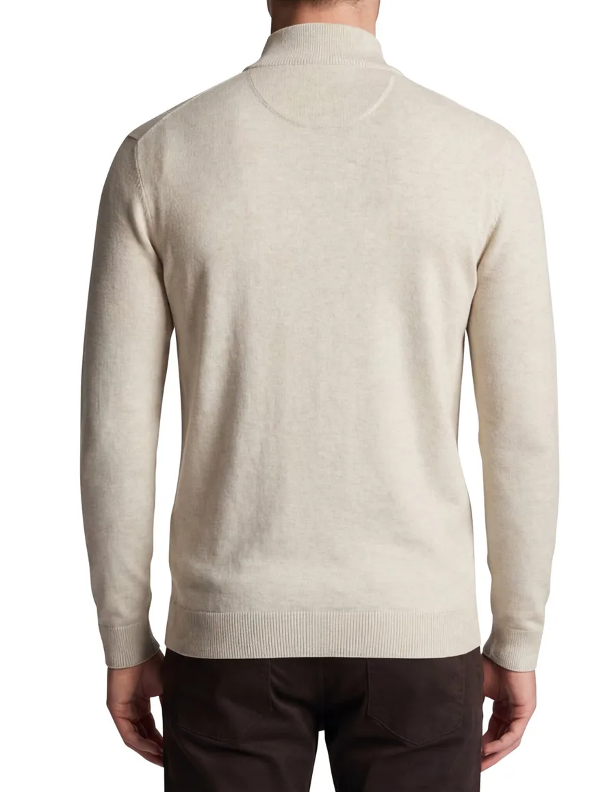 Portofino vest creme gemeleerd normale fit katoen