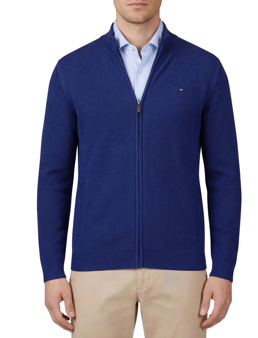 Portofino vest kobaltblauw effen