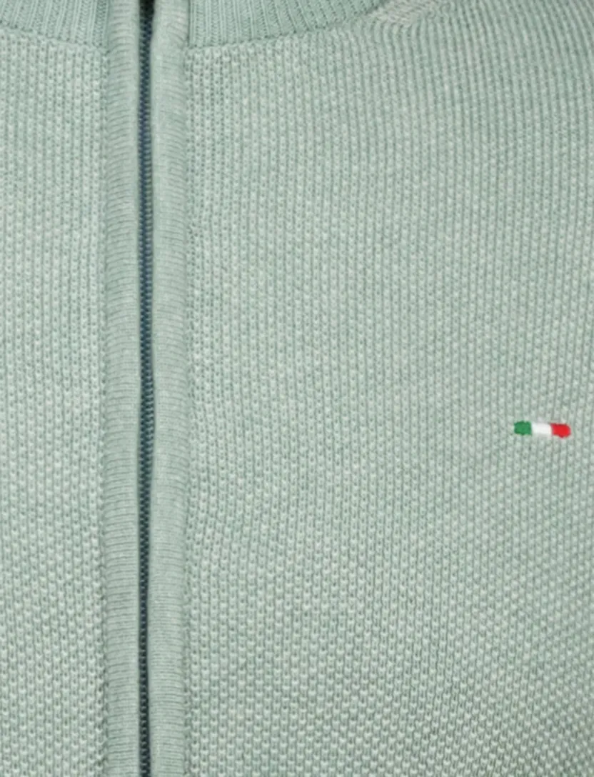 groen Portofino vest katoen normale fit