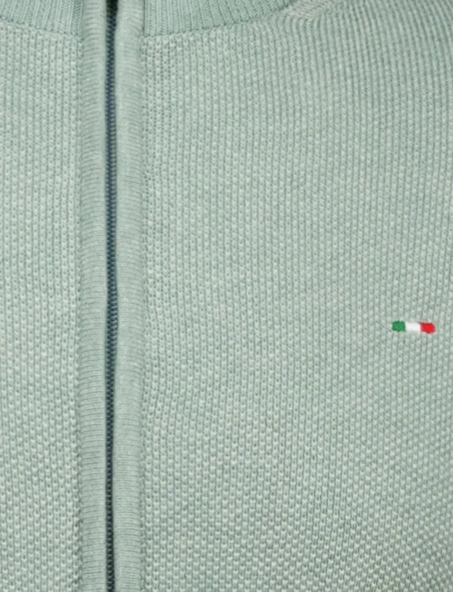 Portofino vest groen katoen normale fit
