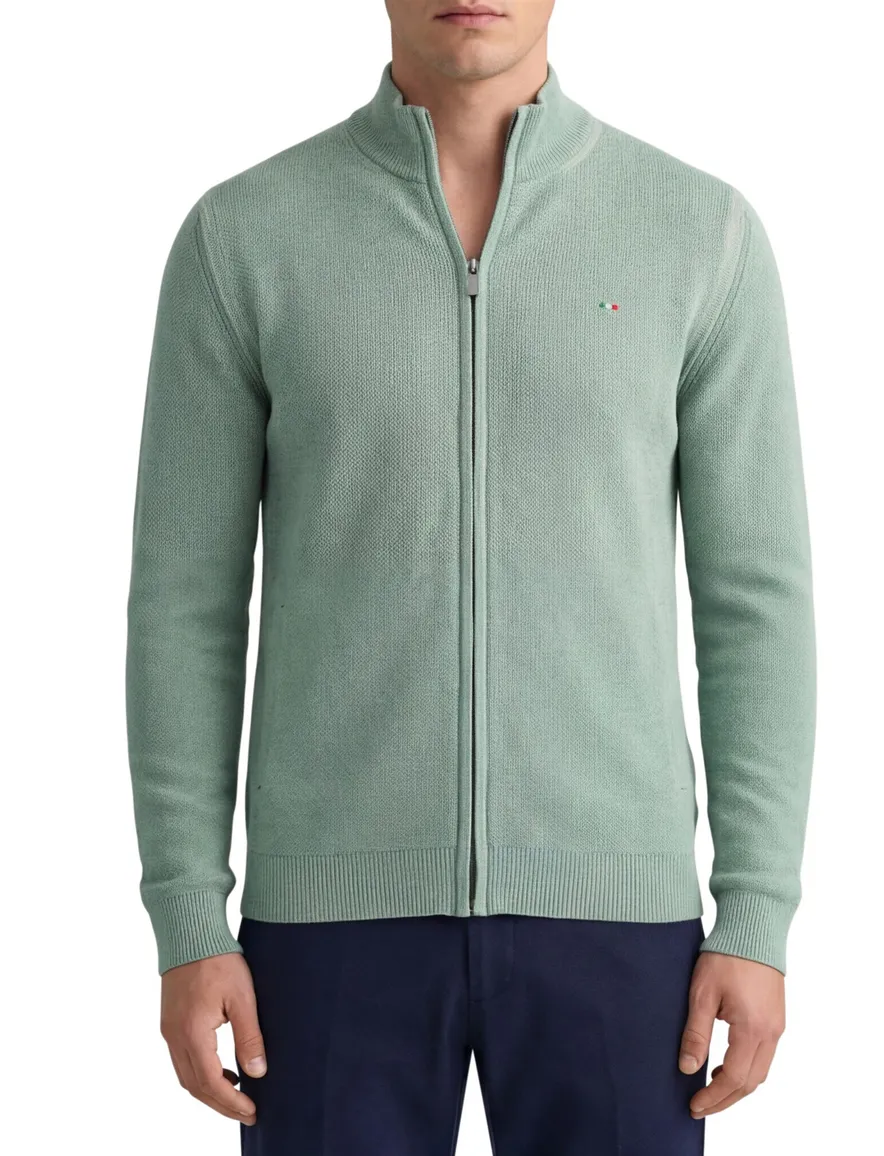 Portofino vest groen katoen