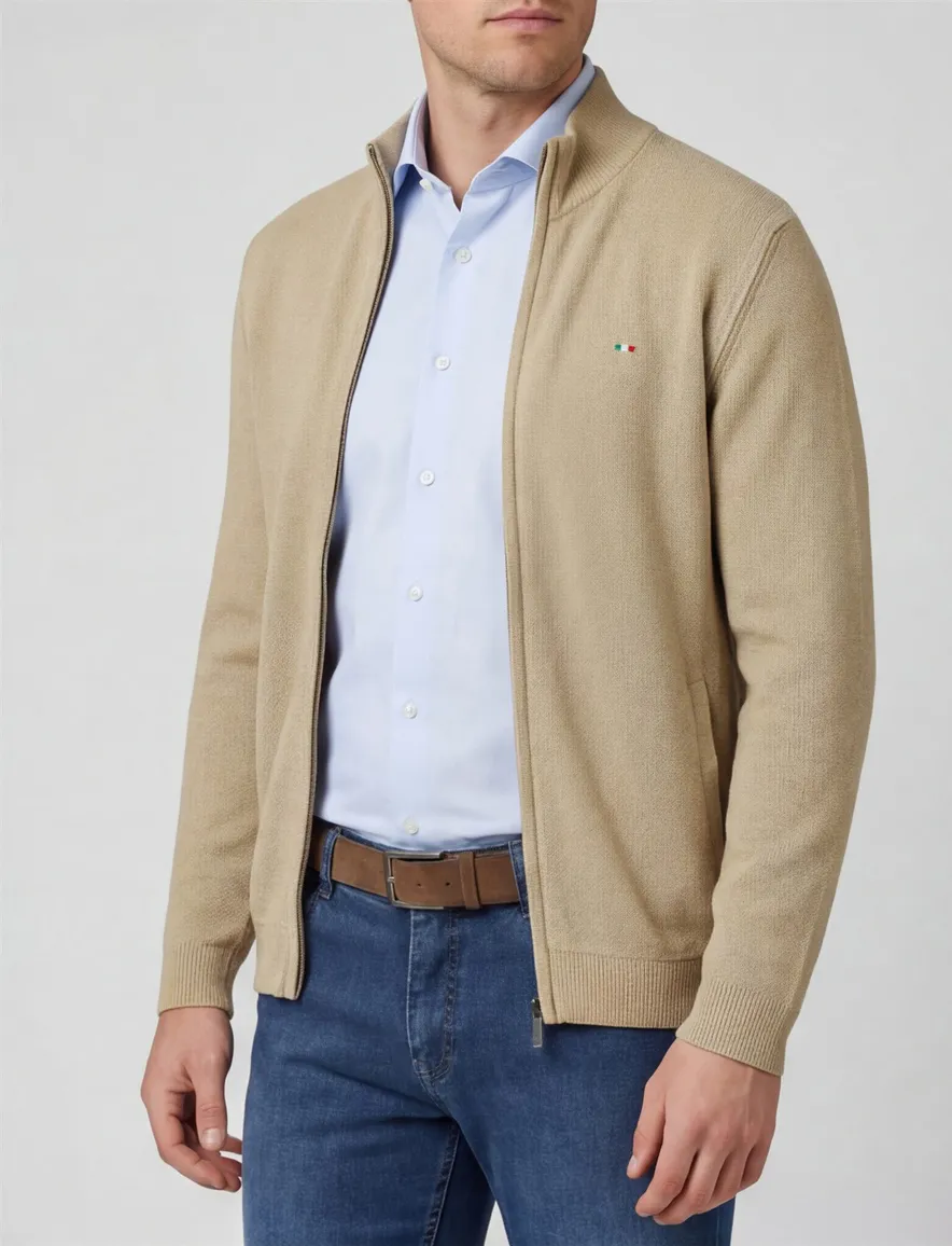 Portofino vest beige katoen