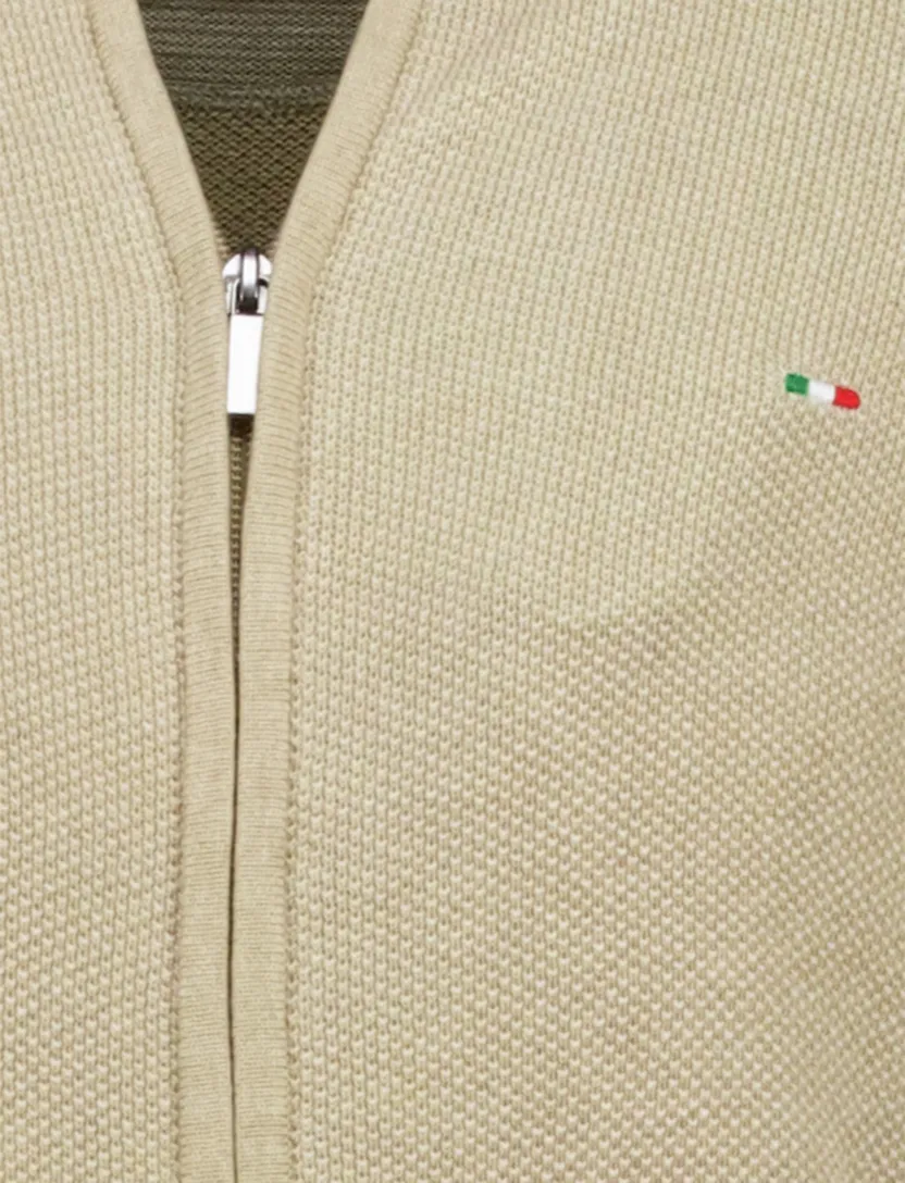 Portofino vest beige katoen