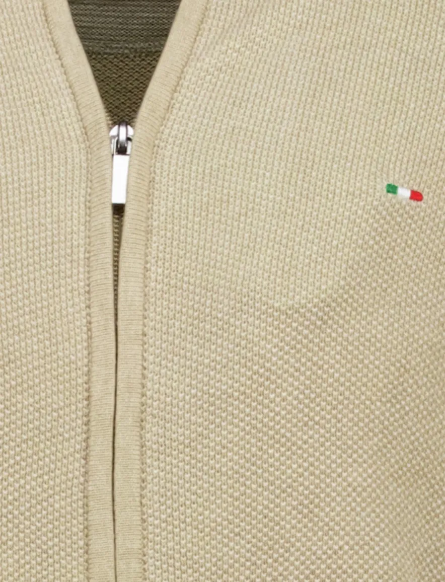 Portofino vest beige katoen
