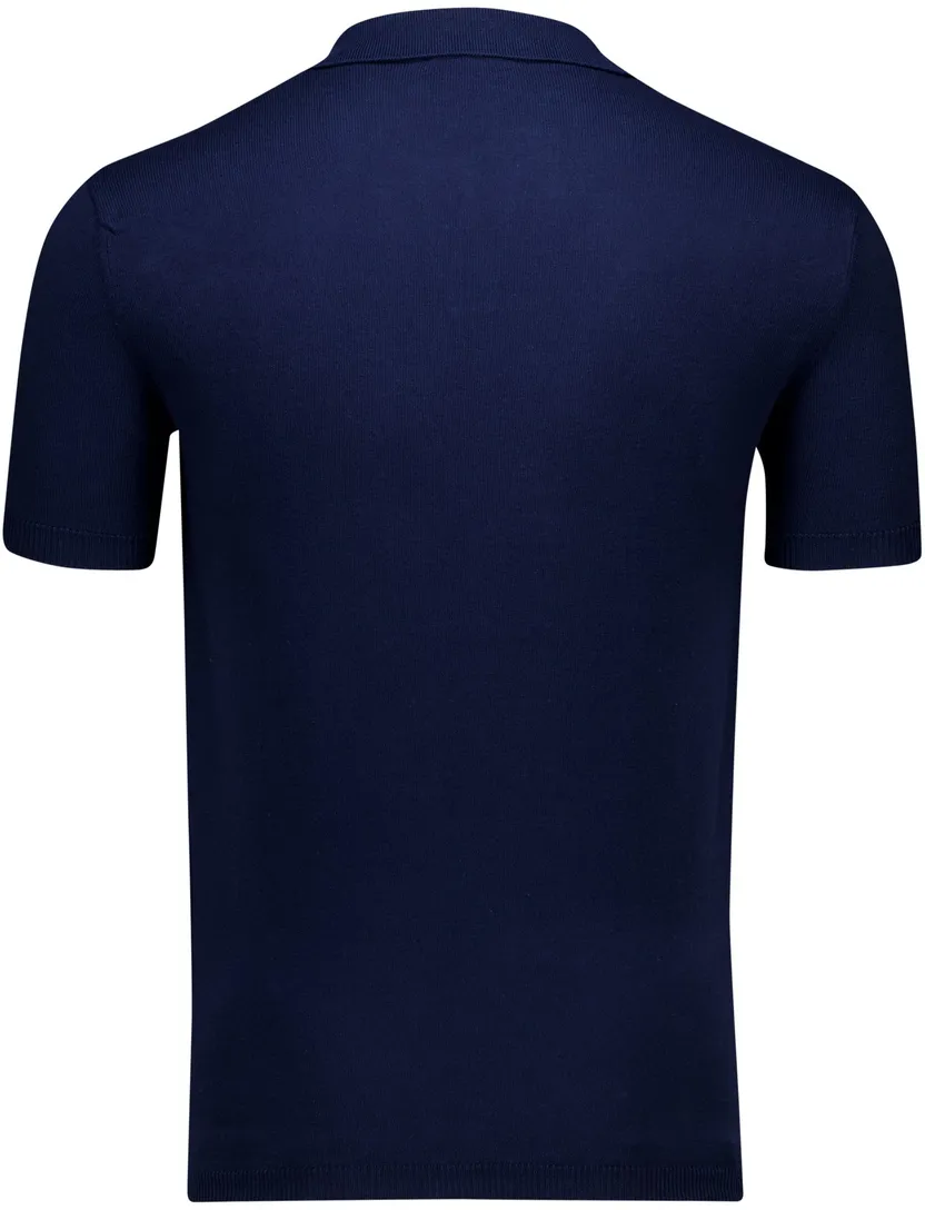 Portofino polo donkerblauw v-hals 100% katoen