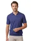 Portofino polo donkerblauw gemeleerd gebreid normale fit