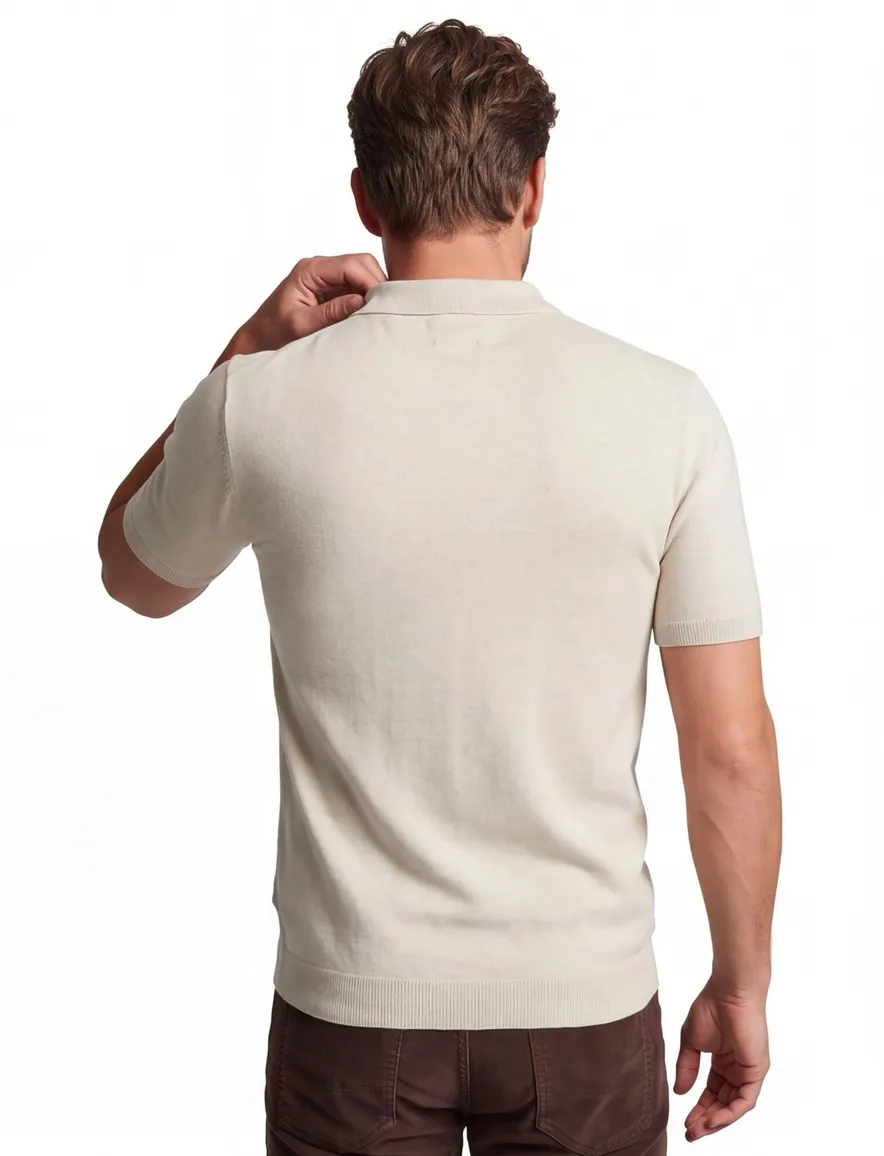 Portofino extra lange polo beige