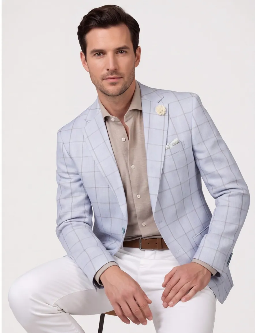 Carl Gross Say Yes colbert Tannon-G lichtblauw modern fit
