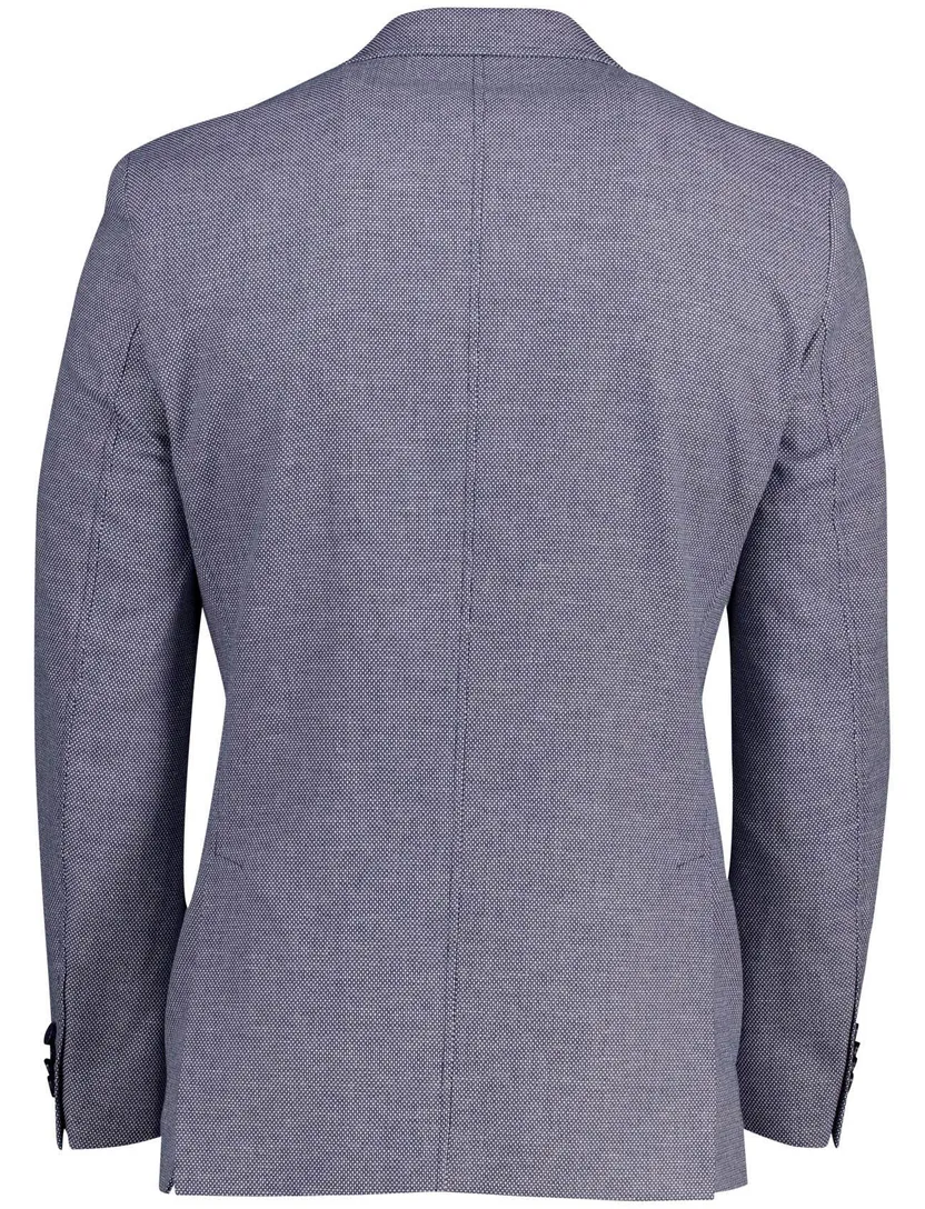 colbert Carl Gross Sakko blauw normale fit katoen