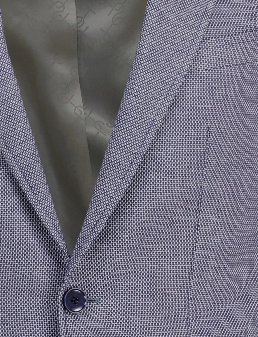 Carl Gross Sakko colbert Theo blauw modern fit