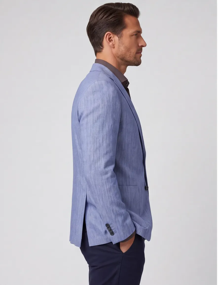 Carl Gross Sakko colbert Tate SV blauw modern fit