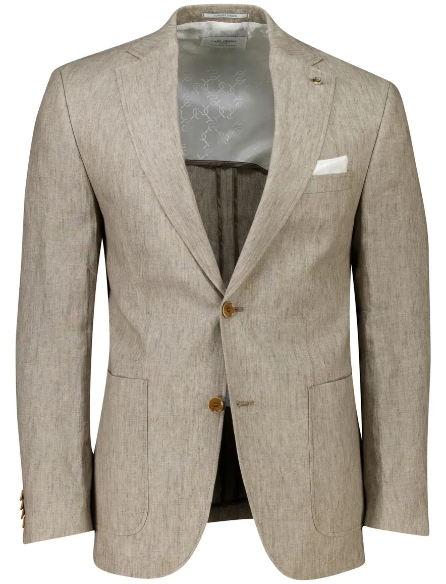 Carl Gross colbert Tebbo-G beige linnen