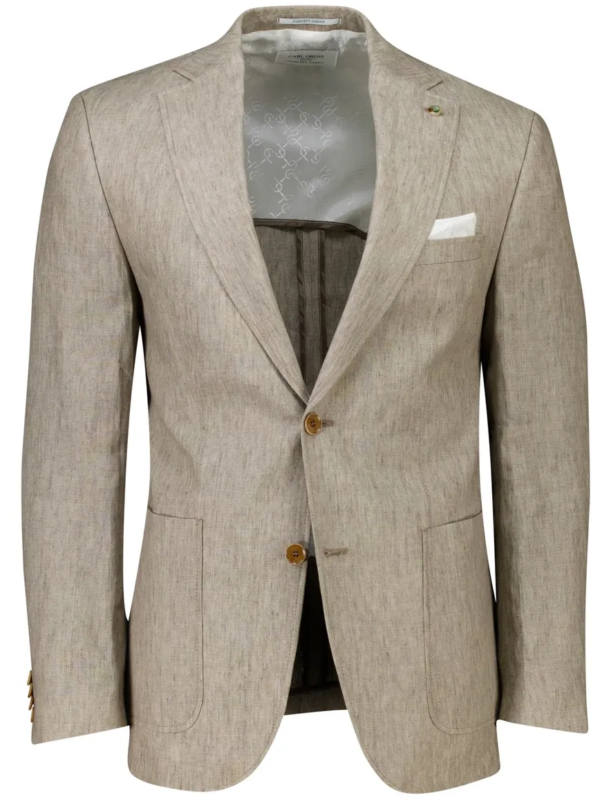 Carl Gross colbert Tebbo-G beige linnen