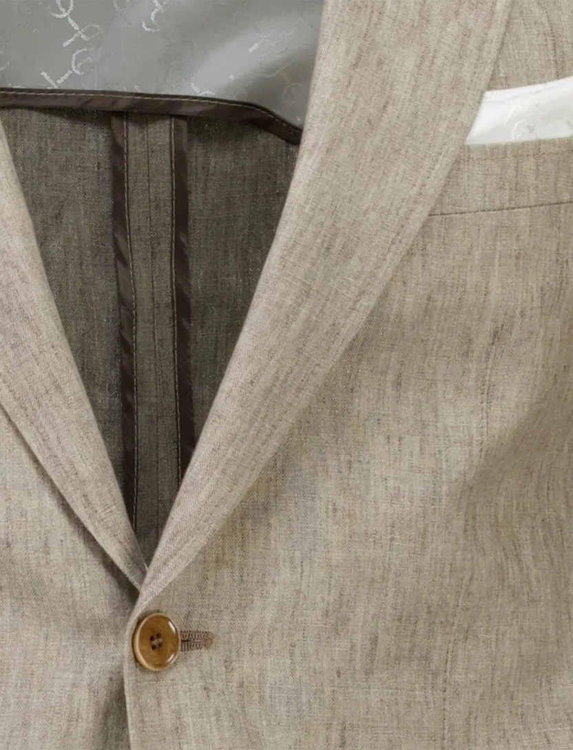 Carl Gross colbert beige linnen