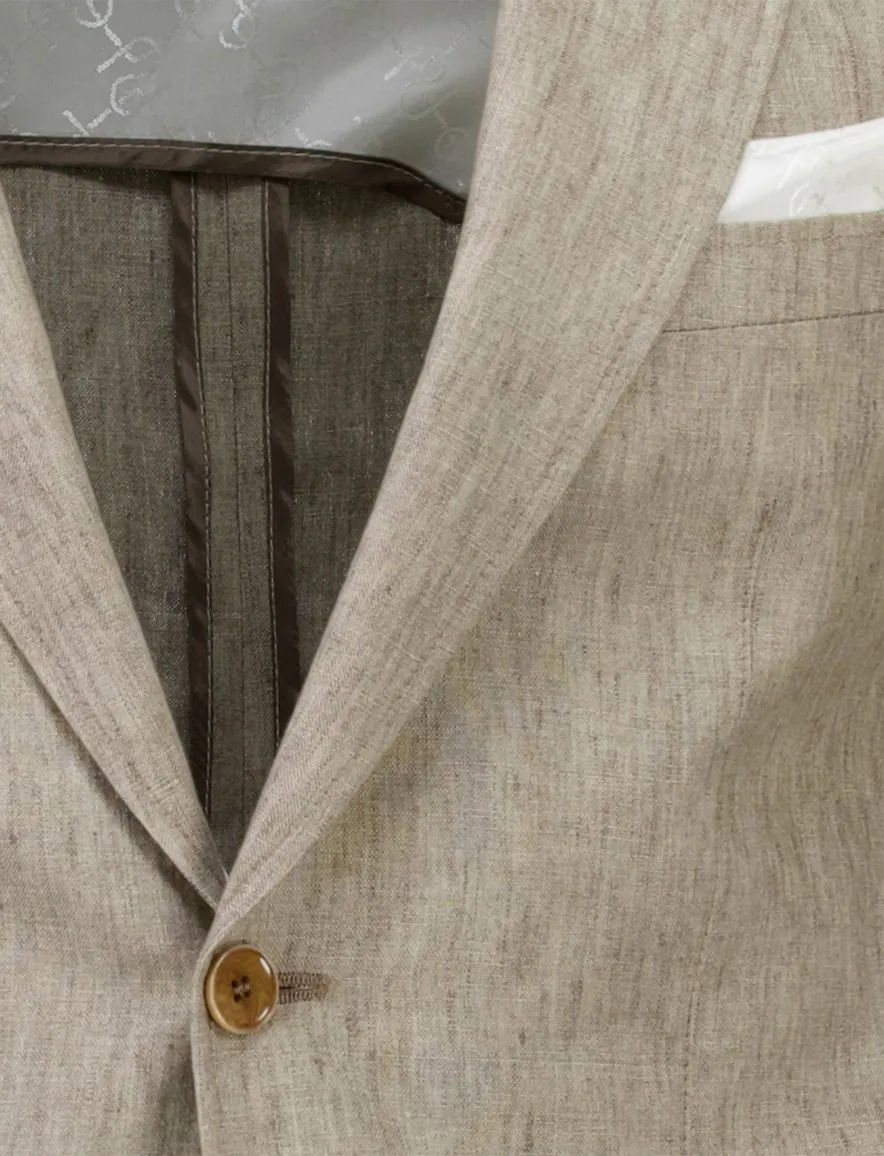 Carl Gross colbert Tebbo-G beige linnen