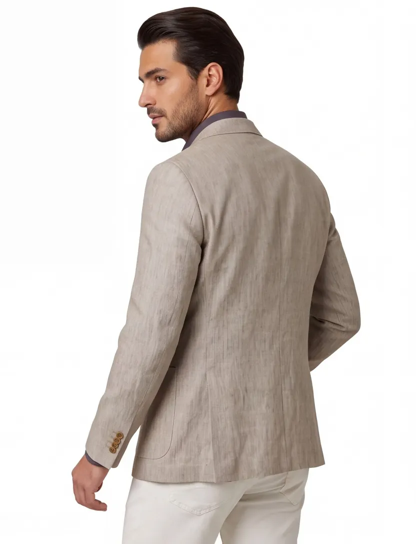 Carl Gross colbert beige linnen