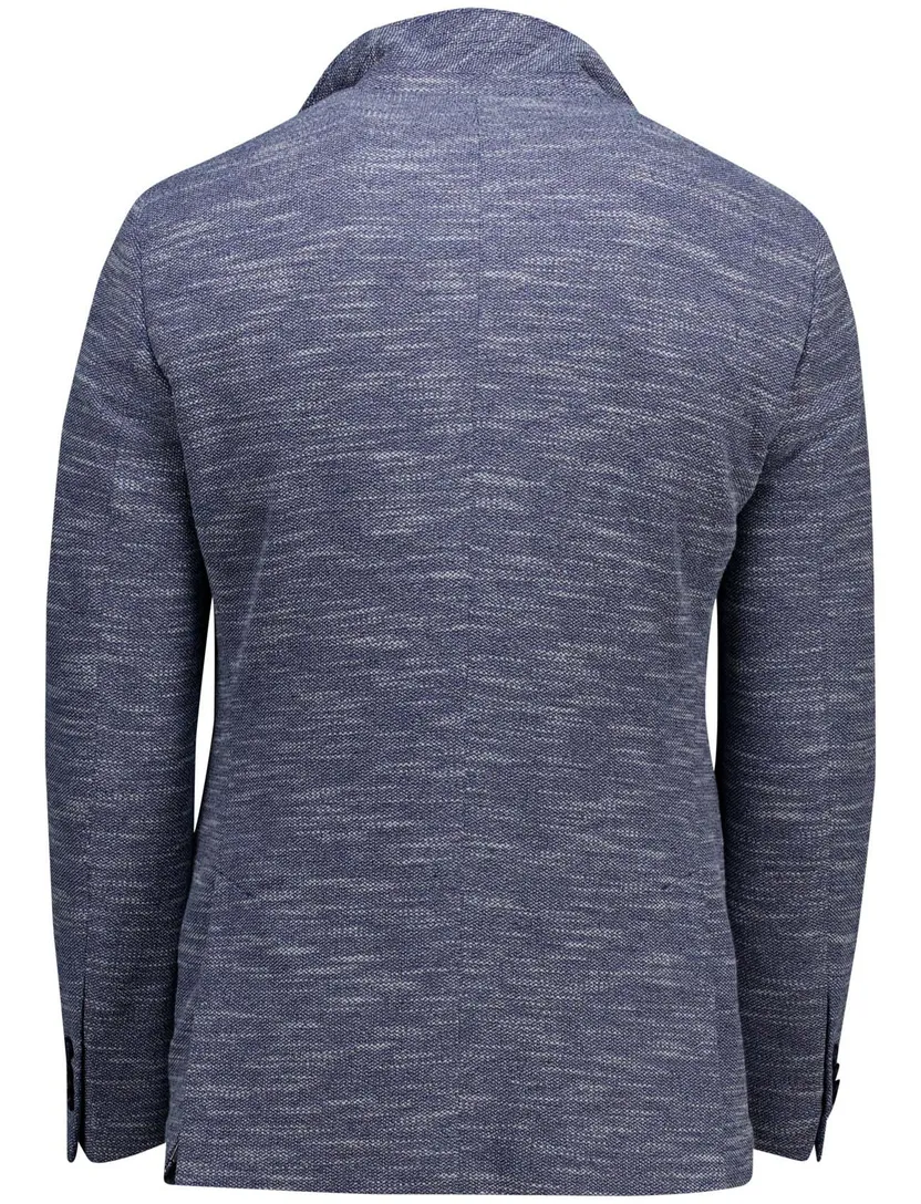 Carl Gross Sakko colbert blauw gemeleerd normale fit