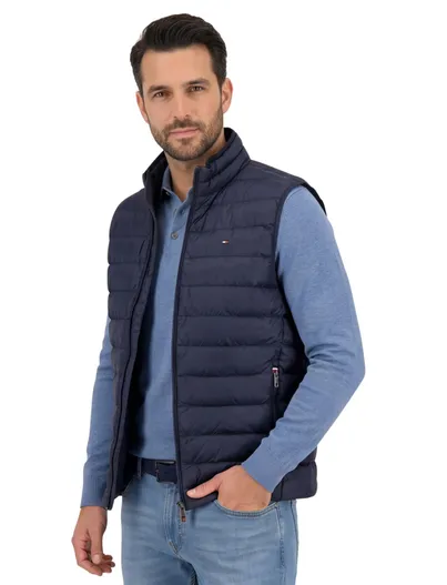 Tommy Hilfiger Tommy Hilfiger packable bodywarmer blauw