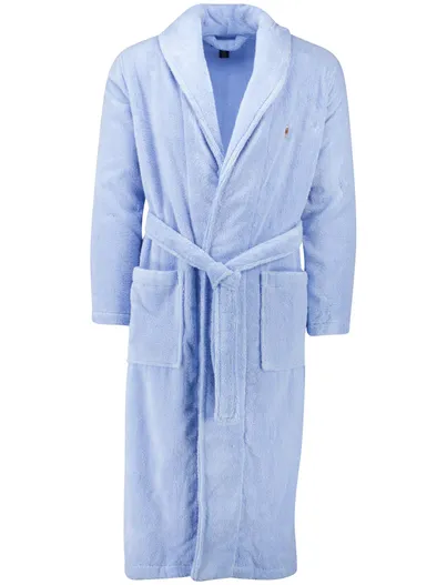Polo Ralph Lauren Polo Ralph Lauren badjas effen blauw normale fit katoen