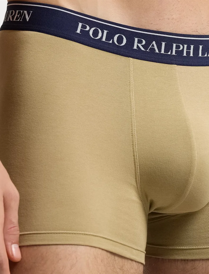 Polo Ralph Lauren boxershorts 3-pack blauw d.blauw beige katoen