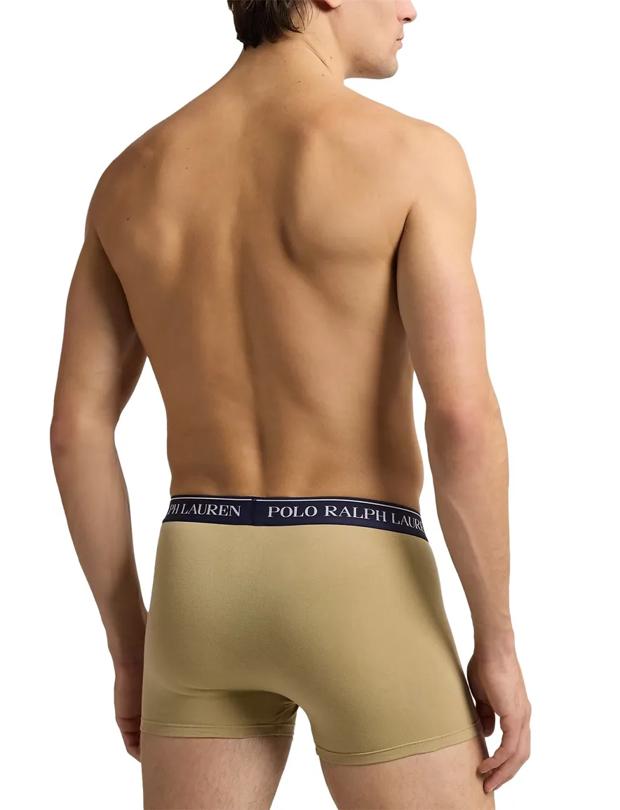 Polo Ralph Lauren boxershorts 3-pack blauw d.blauw beige katoen