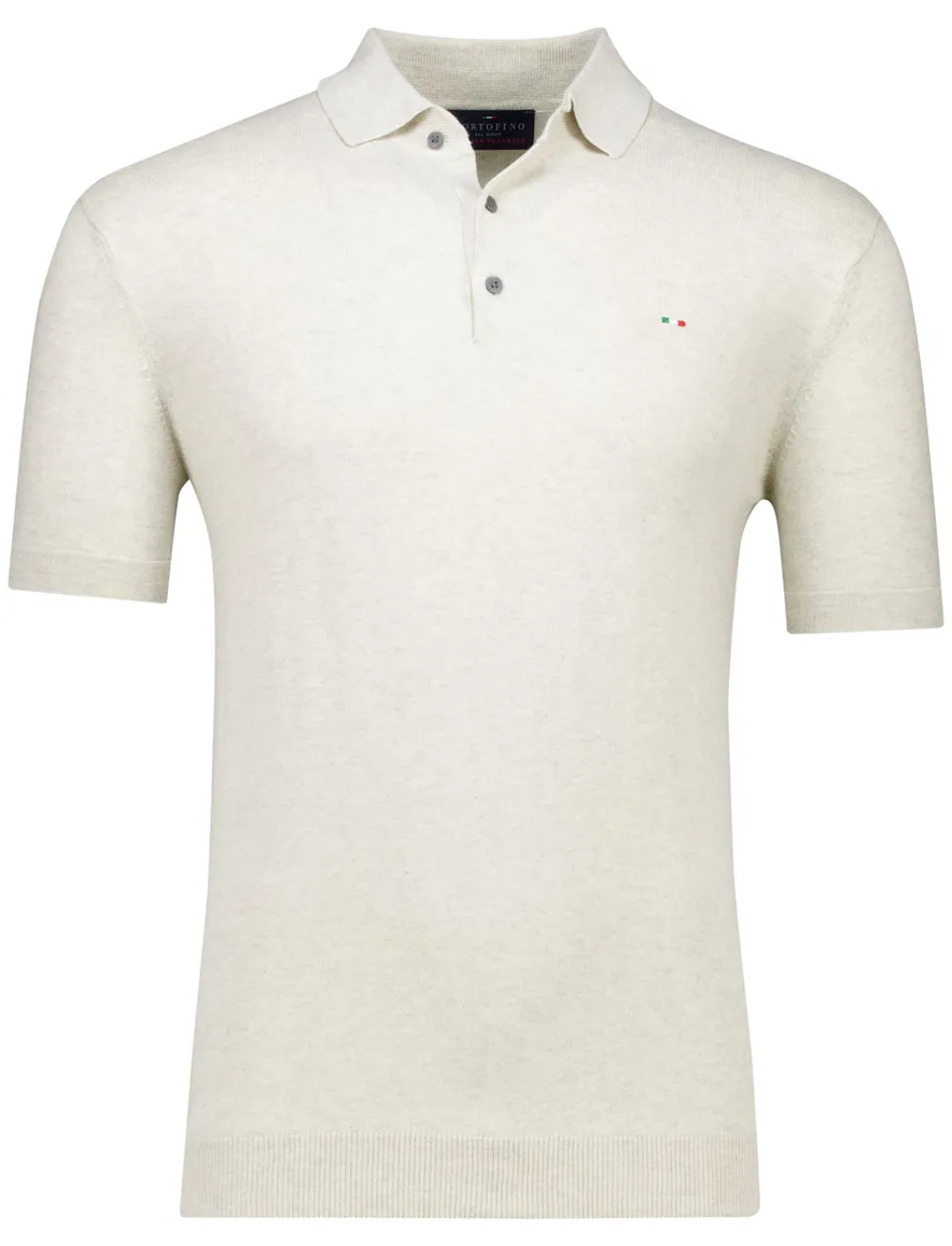 poloshirt korte mouw creme Portofino