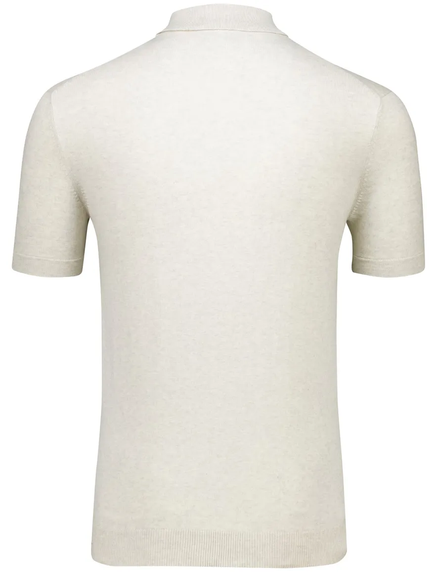 poloshirt korte mouw creme Portofino